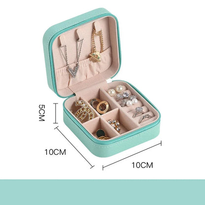 Luxe Draagbare Sieradendoos – Mini Jewelry Travel Cas
